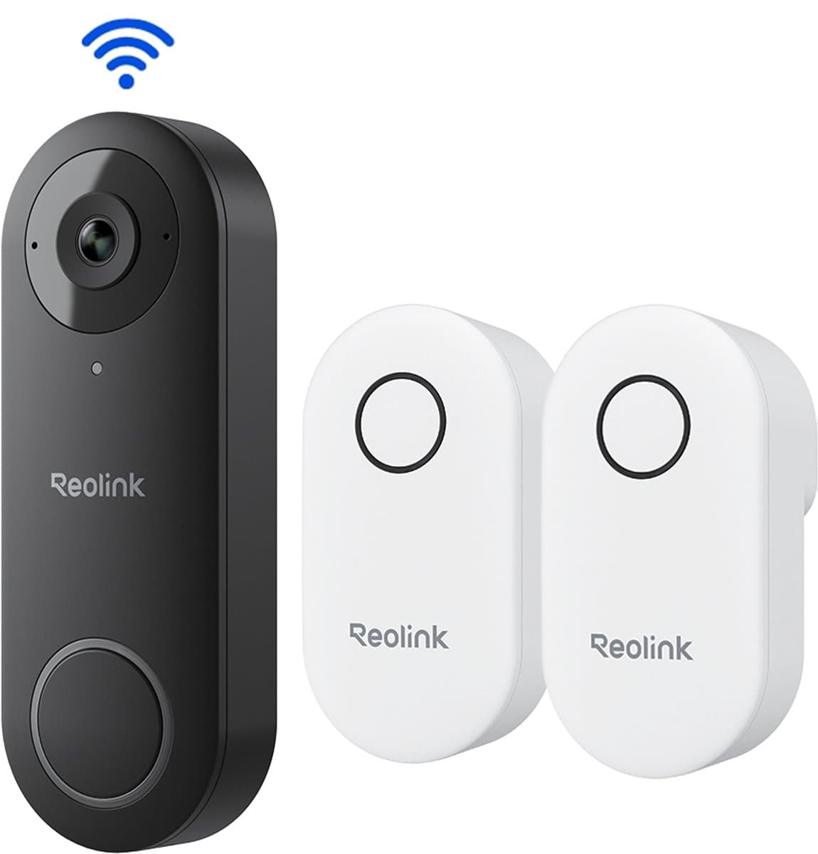 Reolink Bedrade 2K 5MP Wifi Videodeurbel - Dual-Band, Lokale Opslag, Tweeweg-Audio, Slimme Detectie, Snel Antwoord - Geen Maandelijkse Kosten - 2 Chimes Inbegrepen