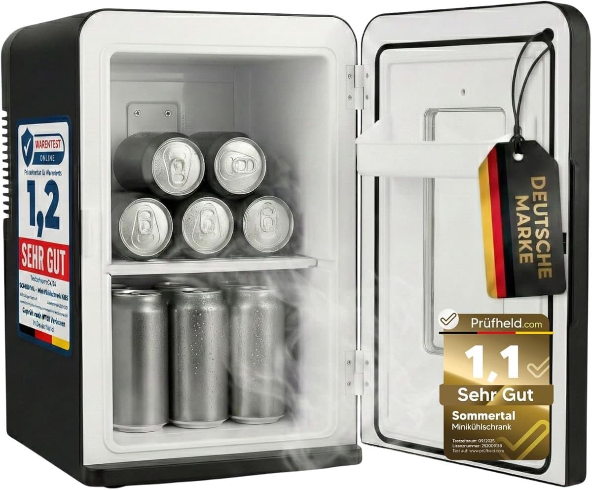 Sommertal KS15 - Mini-Koelkast voor Koelen en Verwarmen - Inhoud 15L - Stopcontact en 12V auto
