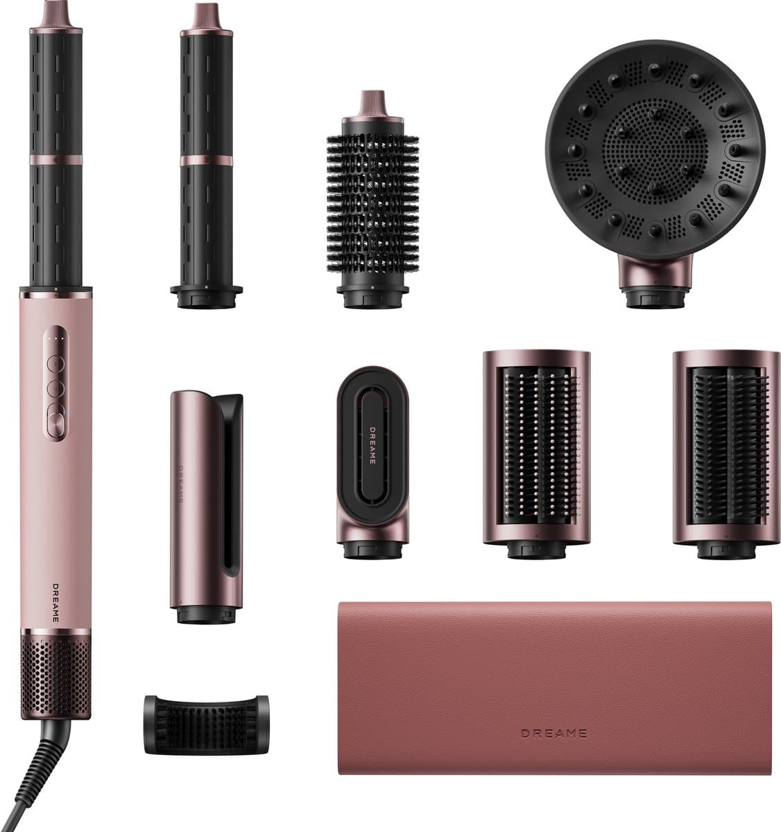 Dreame AirStyle Era 8-in-1 Föhn & Haarstyler - Automatische Krullen - NTC Warmtecontrole - Roze