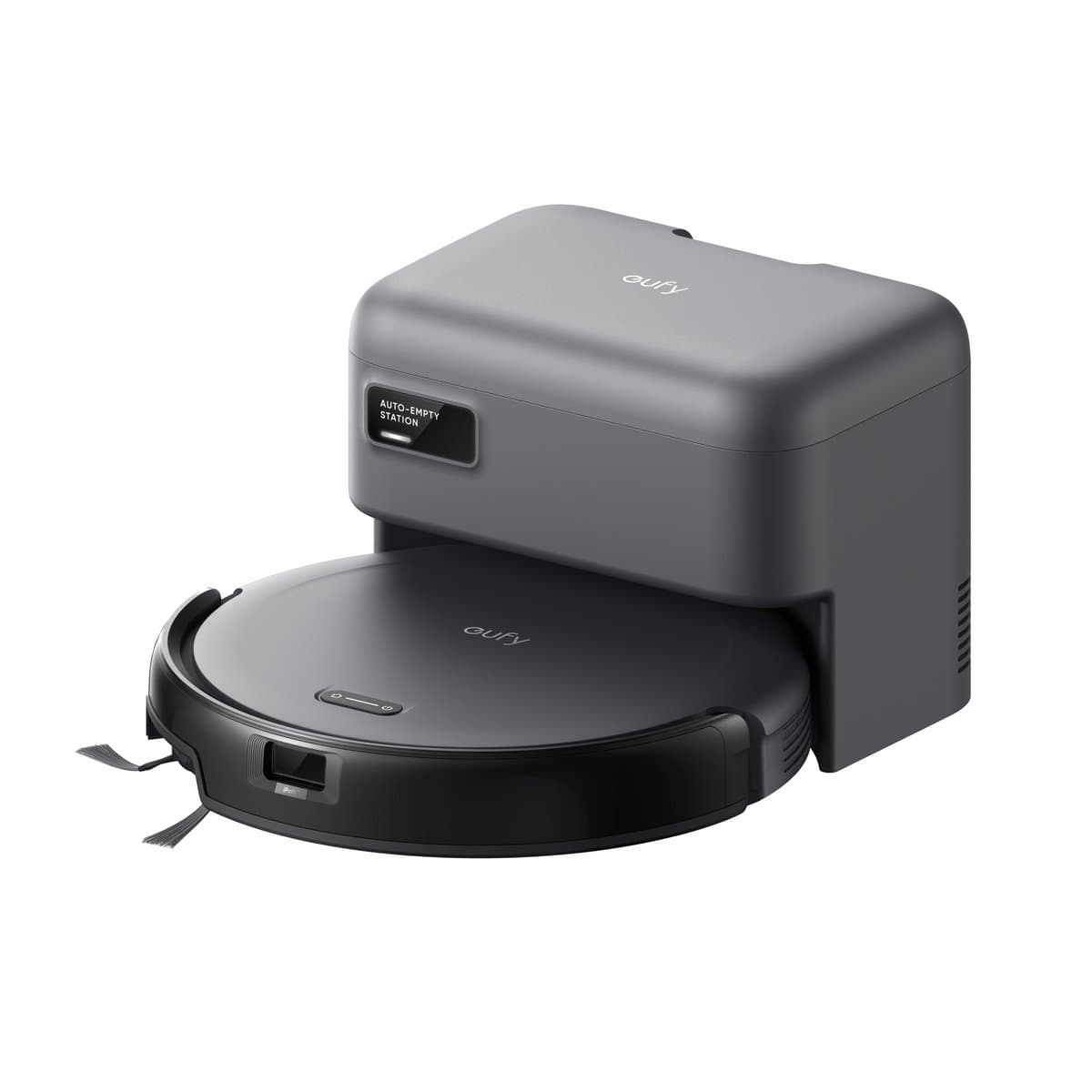 eufy Auto-Empty C10, slanke behuizing van 7,2 cm, tapijtreiniger, edge expansion borstel, automatisch legen, point laser en multi-infrarood navigatie