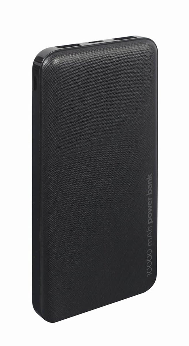 Gembird Powerbank 10000 mAh - Draagbare Oplader - Zwart - Universeel Compatibel