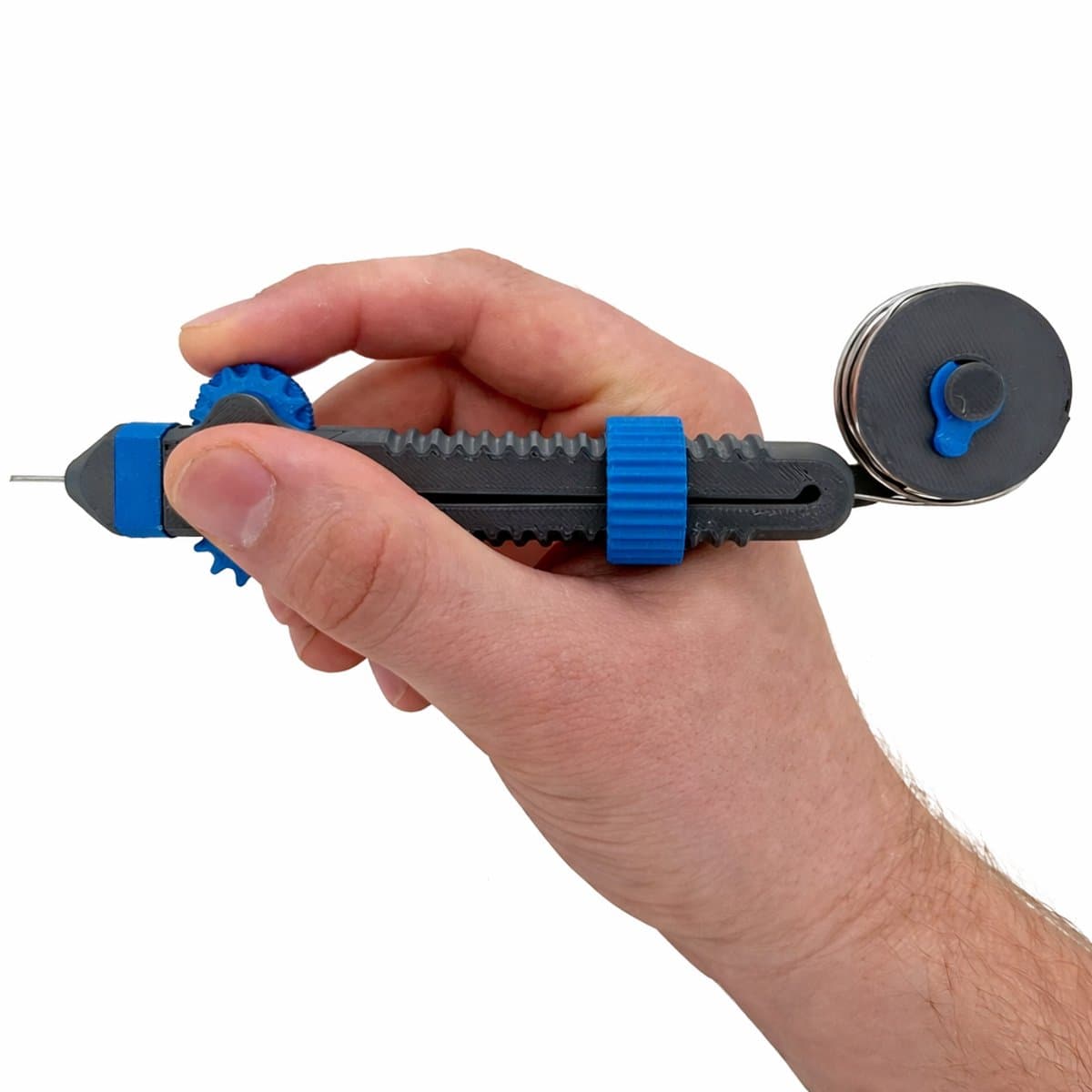 Solder Scroll Soldeerhulp – Ergonomische Soldeer Tool met Instelbare Draadtoevoer | Precisie Soldeerpen voor Elektronica, PCB Reparatie & DIY | Soldeerbout Accessoire voor Nauwkeurig Solderen