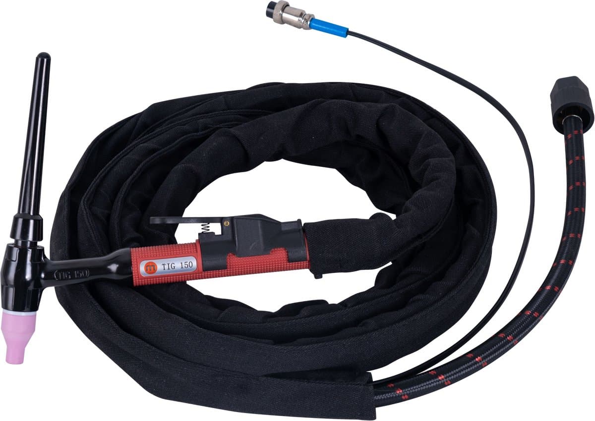 TIG High Frequency lastoorts - 4 Meter - Voor TIG Lasapparaat 100–180A - M16x1,5 - 2-polige Aansluiting