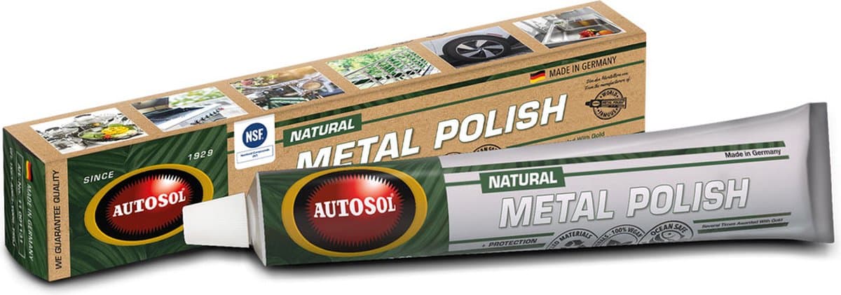 Autosol Metal Polish Natural 75 ml - natuurlijk polijstmiddel poetsmiddel