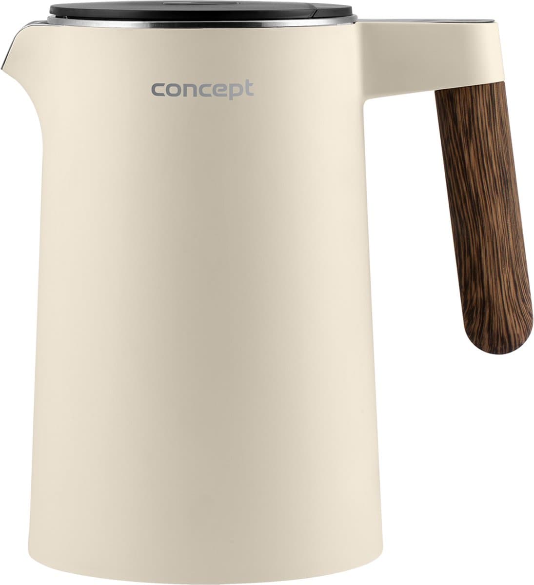 Concept - Waterkoker 1.5L - Temperatuurregeling / KEEP WARM functie - 1850-2200 W (vanille)