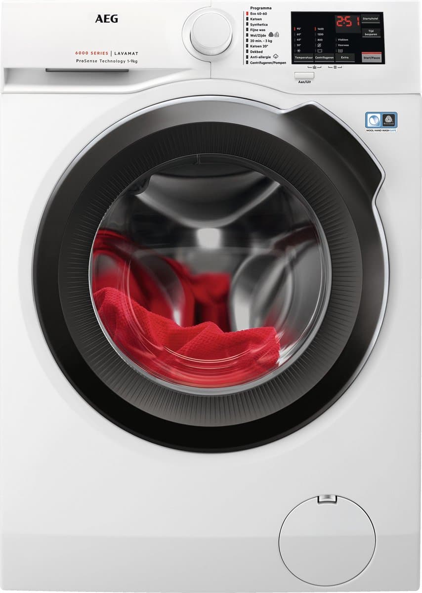 AEG LF694ABC 6000 serie ProSense®- Wasmachine - Energielabel A - 1400 toeren - 9 kg