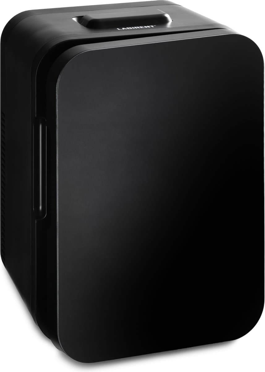 Labirent LMK10-ZW3 - Mini Koelkast - 10 Liter - Zwarte Glazen Deur - Mat Zwart - Mini Beauty Fridge - Modern