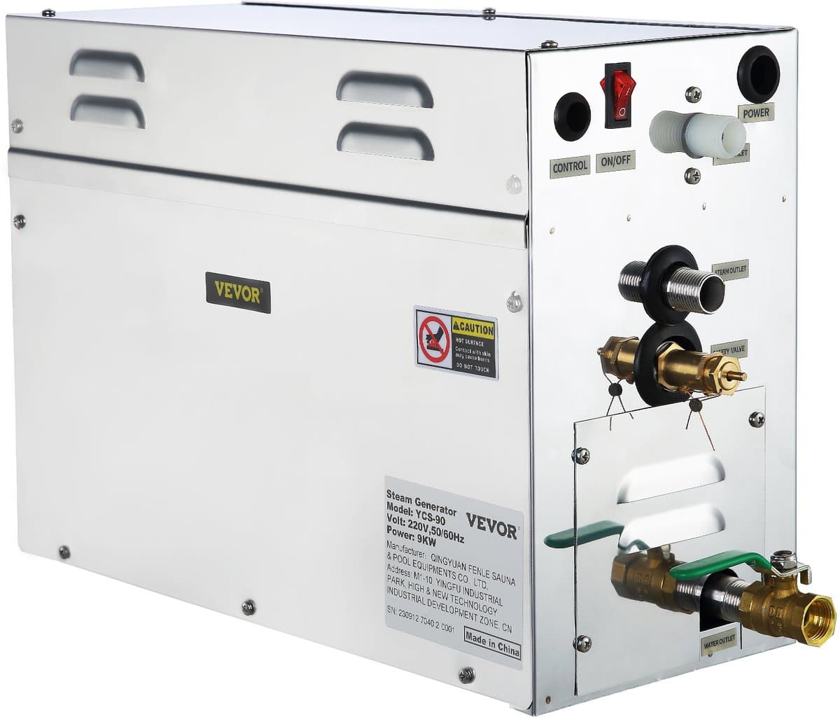 VEVOR 9kw Steam Generator Shower Auto Controller Sauna Bath Home Spa 220v Professional