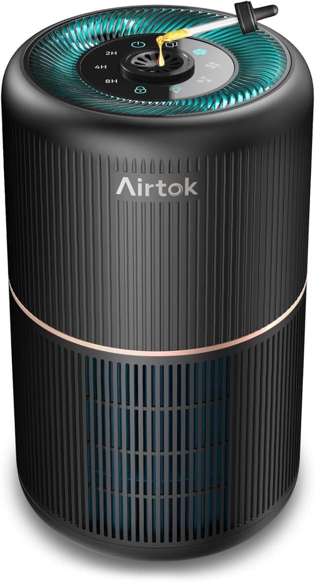 Luchtreiniger met HEPA Filter – Compacte Air Purifier – Voor Schone Lucht in Huis – Stil & Efficiënt – Geschikt voor Slaapkamer & Kantoor