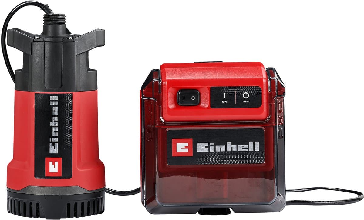 Einhell Accu Regentonpomp - GE-PP 36 RB-A Li Solo - Power X-Change - 36 V/Li-ion - Max. levercapaciteit: 4.500 l/u - Max. opvoerhoogte: 30 m - Max. dompeldiepte: 4 m - Excl. accu en lader