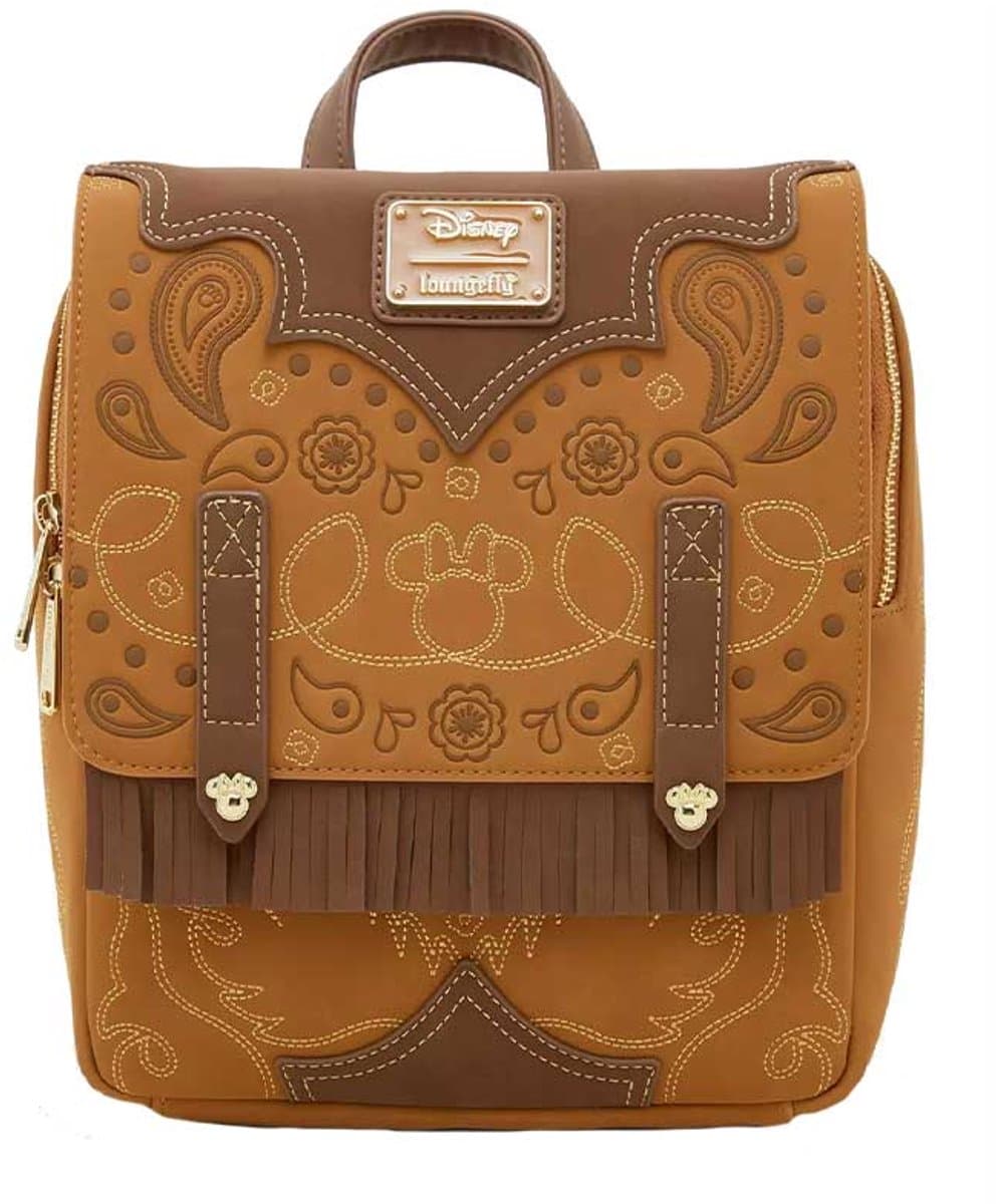 Disney Loungefly Backpack Minnie Mouse Western Fringe Exclusive