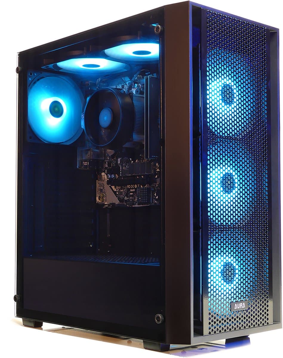 AMD Ryzen 5 RGB Budget Game Computer / Gaming PC - 8GB RAM - 250GB SSD - Geschikt voor Roblox en Minecraft - RX Vega 11 - WiFi 6 - Bluetooth 5.4 - Windows 11 - VISION