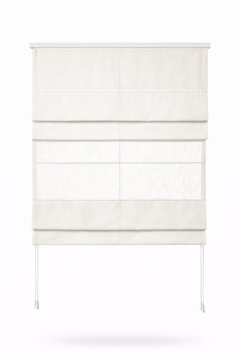Plisségordijn Sencys Dubbel Vouwgordijn – Verduisterend & Lichtdoorlatend – 60x180 cm – Met Aluminium Rail – Wit