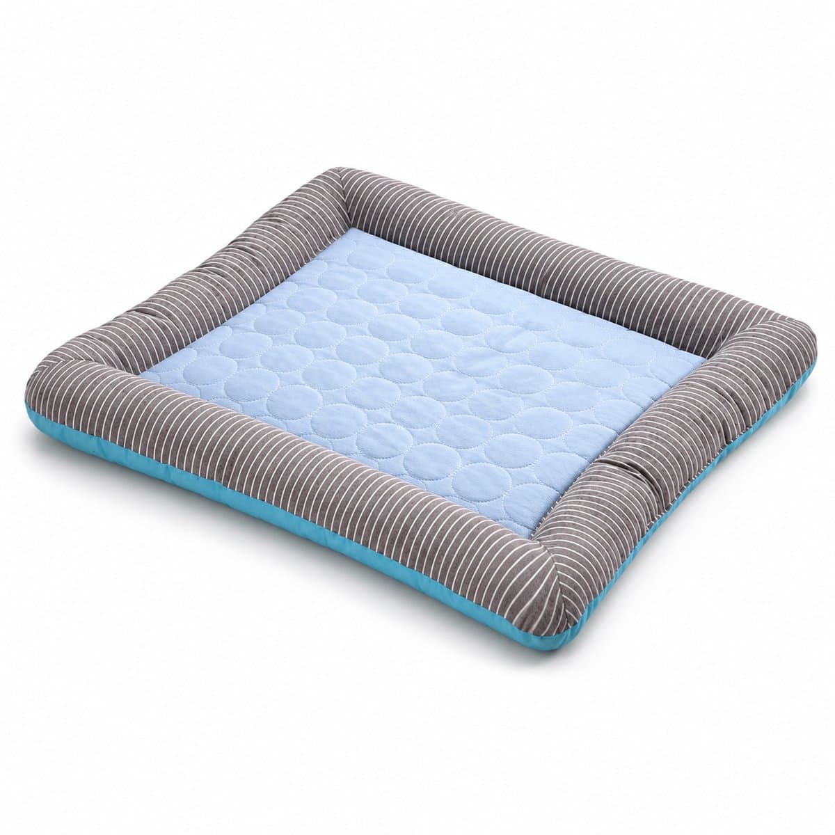 Zelfkoelende Koelmat Hond - Comfortabel Koelkussen en Ademende Ijszijde Hondenmand - Wasbare Koeldeken voor Honden en Katten - Blauw