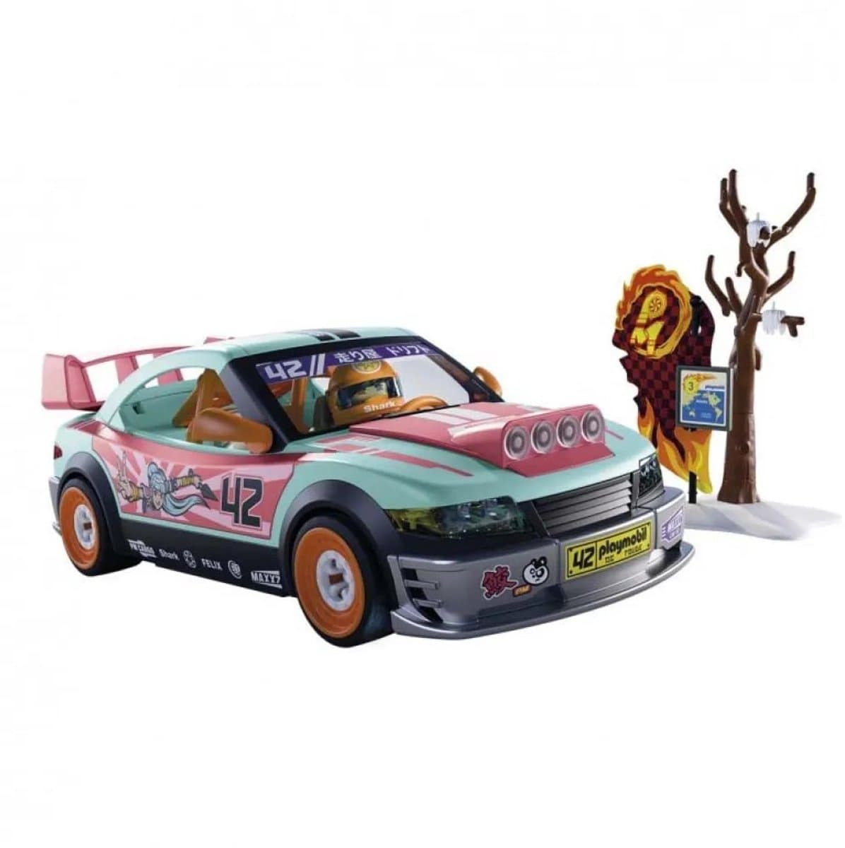 Playmobil – 72062 – raceauto speelset – 68-delig – sportactie