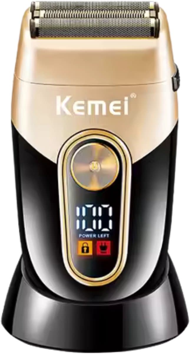 Kemei KM-3209 Oplaadbare Baard Scheerapparaat Elektrisch Scheerapparaat Mannen Scheerapparaat Drijvende Haar Trimmer Gezichtsverzorging Scheren Machine
