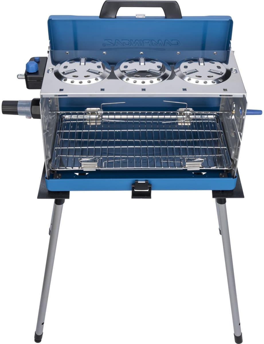 Campingaz 400 SGR, 5200 W, Grill, Gas, Raster, Blauw, Zilver, Rechthoekig