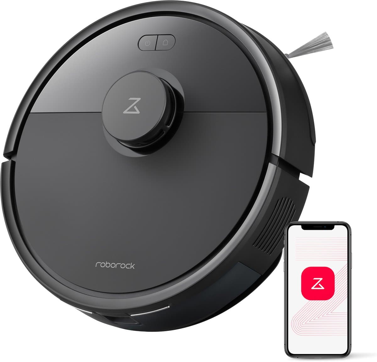Roborock Q7 L5 Robotstofzuiger – 8000 Pa Hyperforce Zuigkracht – Dubbele Anti-Klit – Nauwkeurige LiDAR Navigatie –Slimme Verboden Zone –Multi-Level Mapping – Automatisch Opladen – APP–Zwart –Q5 PRO Upgrade