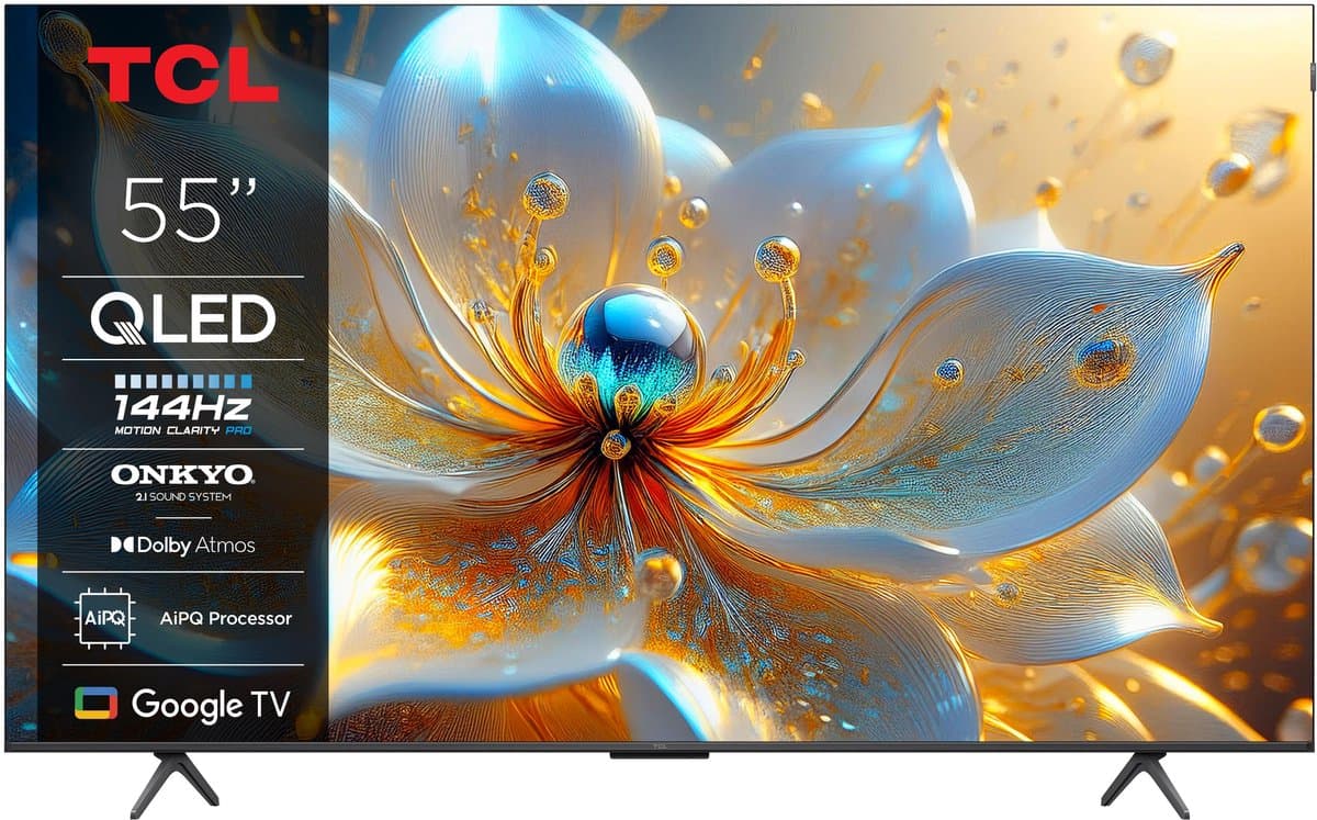 TCL 55T8C - 55 inch - 4K QLED - 144Hz - 2025 - Smart TV