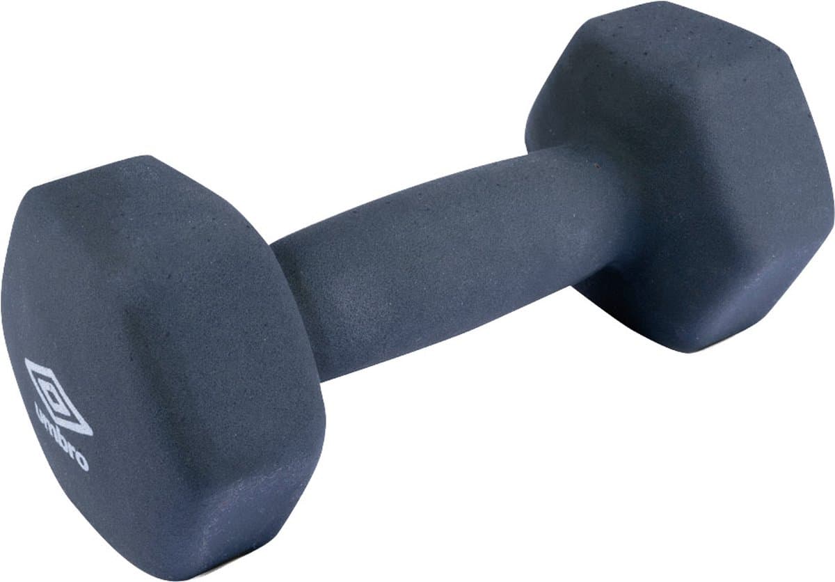 Umbro Halter 3 KG - Dumbell - Blauw - Rubber/Vinyl - Krachttraining en Cardio - Stoot- en Krasvrij Materiaal - Perfect voor Beginnende Sporters en Senioren