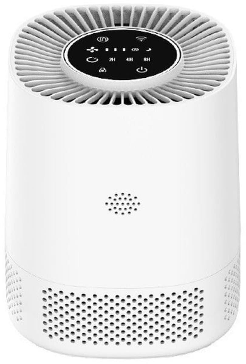 Luchtreiniger – air purifier – vervangbaar H13 HEPA filter en koolstof filter – 102m3/u – indicatie luchtkwaliteit – tegen stof, allergie, dierenharen, huisstofmijt en kooklucht – 3 snelheden, slaapstand en automatische stand – slimme luchtzuiveraar