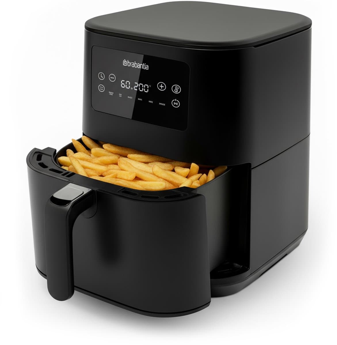 Brabantia Airfryer XXL - 5.7 liter - Digitaal Touchscreen - 6 Kookprogramma's - Tot 5 Personen - 80ºC tot 200ºC - 1700 Watt - BBEK1137