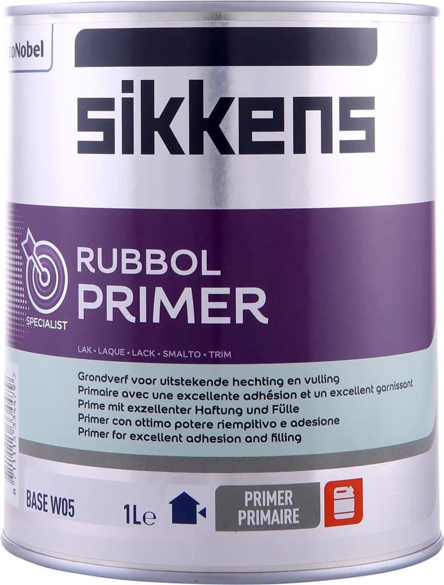 Sikkens Rubbol Primer, Wit - 2.5 Liter