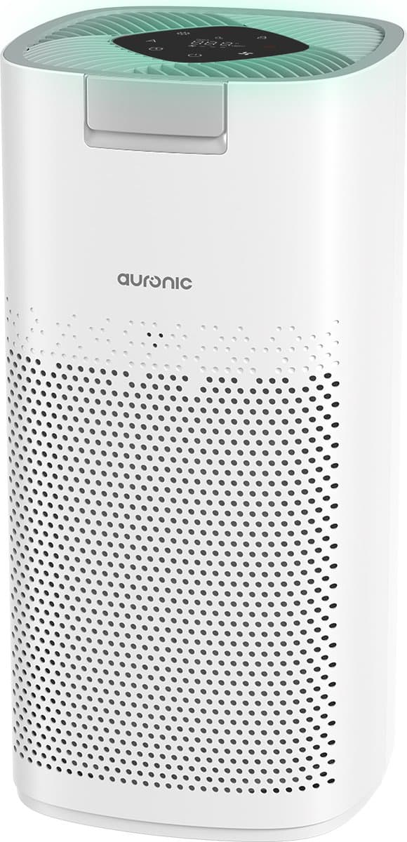 Auronic Luchtreiniger Ultra met HEPA 13 Filter, Ionisator en Koolstoffilter - Ruimtes tot 90m² - CADR-waarde van 450m³/u - Air Purifier - Wit