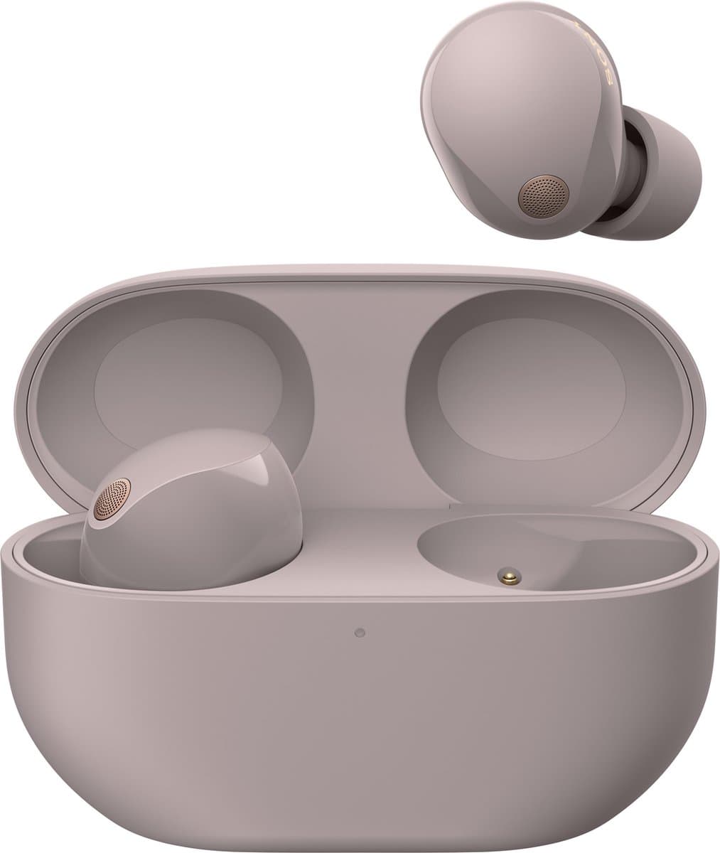 Sony WF-1000XM5 - Volledig draadloze oordopjes met Noise Cancelling - Smoky Pink / Roze
