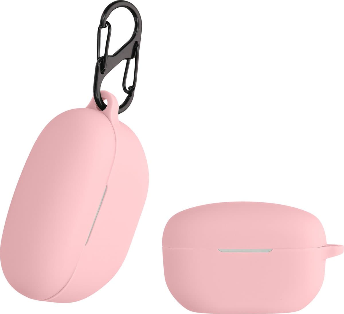 kwmobile Hoes geschikt voor Sony WF-1000XM5 - Siliconen cover voor oordopjes in oudroze
