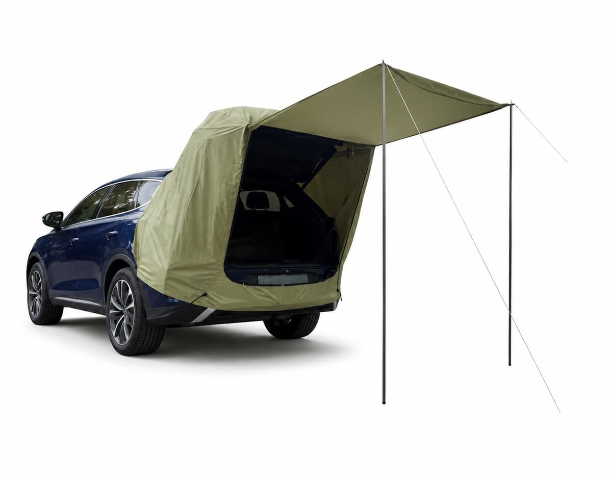 CINK Camp® SUV Achterklep Tent Met Luifel - 5-6 personen - Waterdicht - Scheurbestendig
