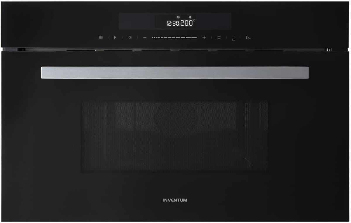 Inventum IMC3834GT - Inbouw combi-oven - Hetelucht - Magnetron - Grill - 34 liter - 38 cm hoog - Tot 220 graden - Zwart/RVS