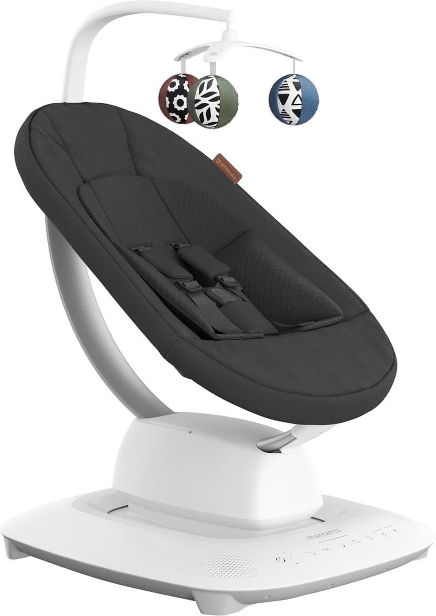 UPPAbaby Mamaroo - Smart Babyswing - Wipstoel - Jake - Charcoal Mélange - Zwart