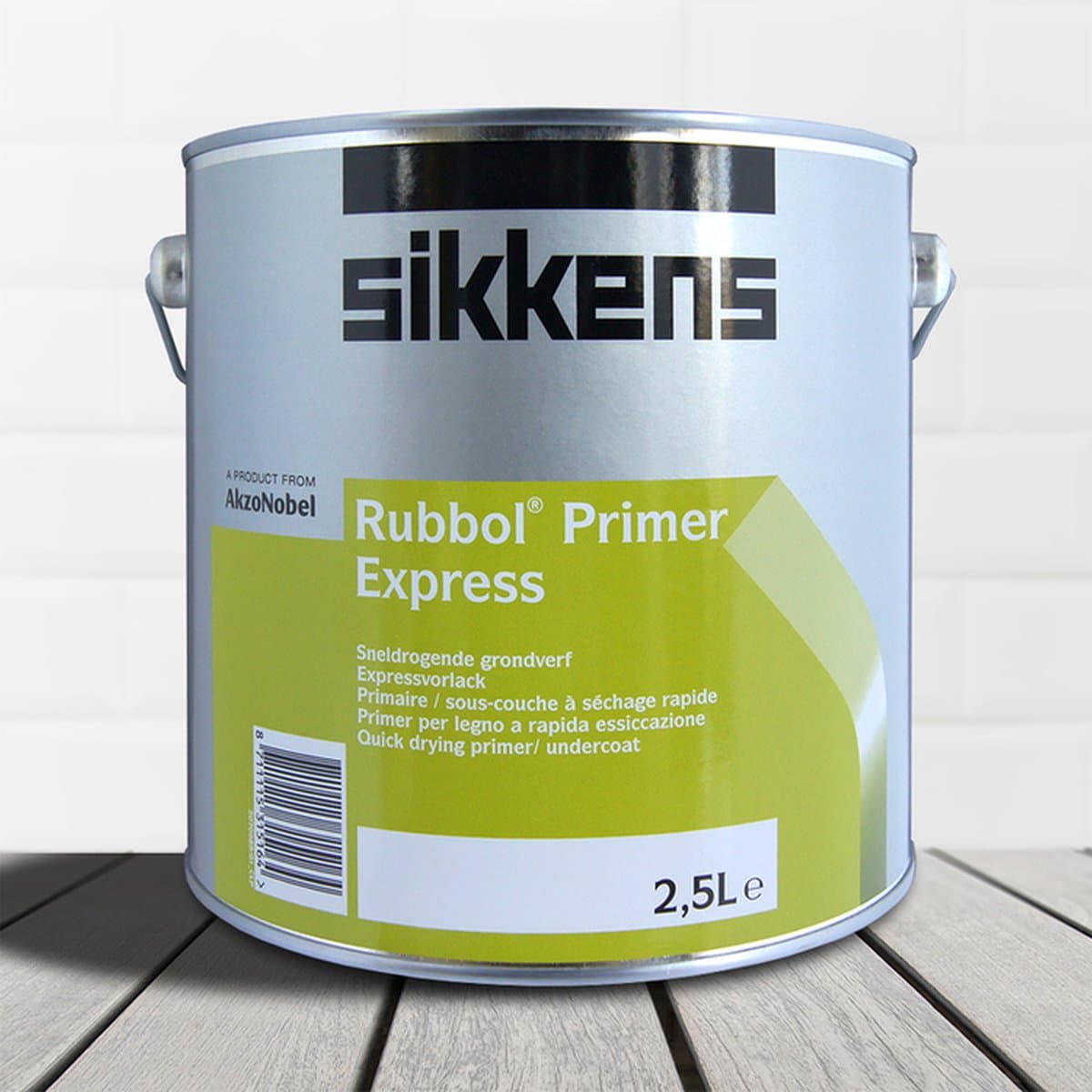Sikkens Rubbol Primer Express Wit - 2,5 liter op kleur- Grondverf - Dekkend - Buiten - Mat -
