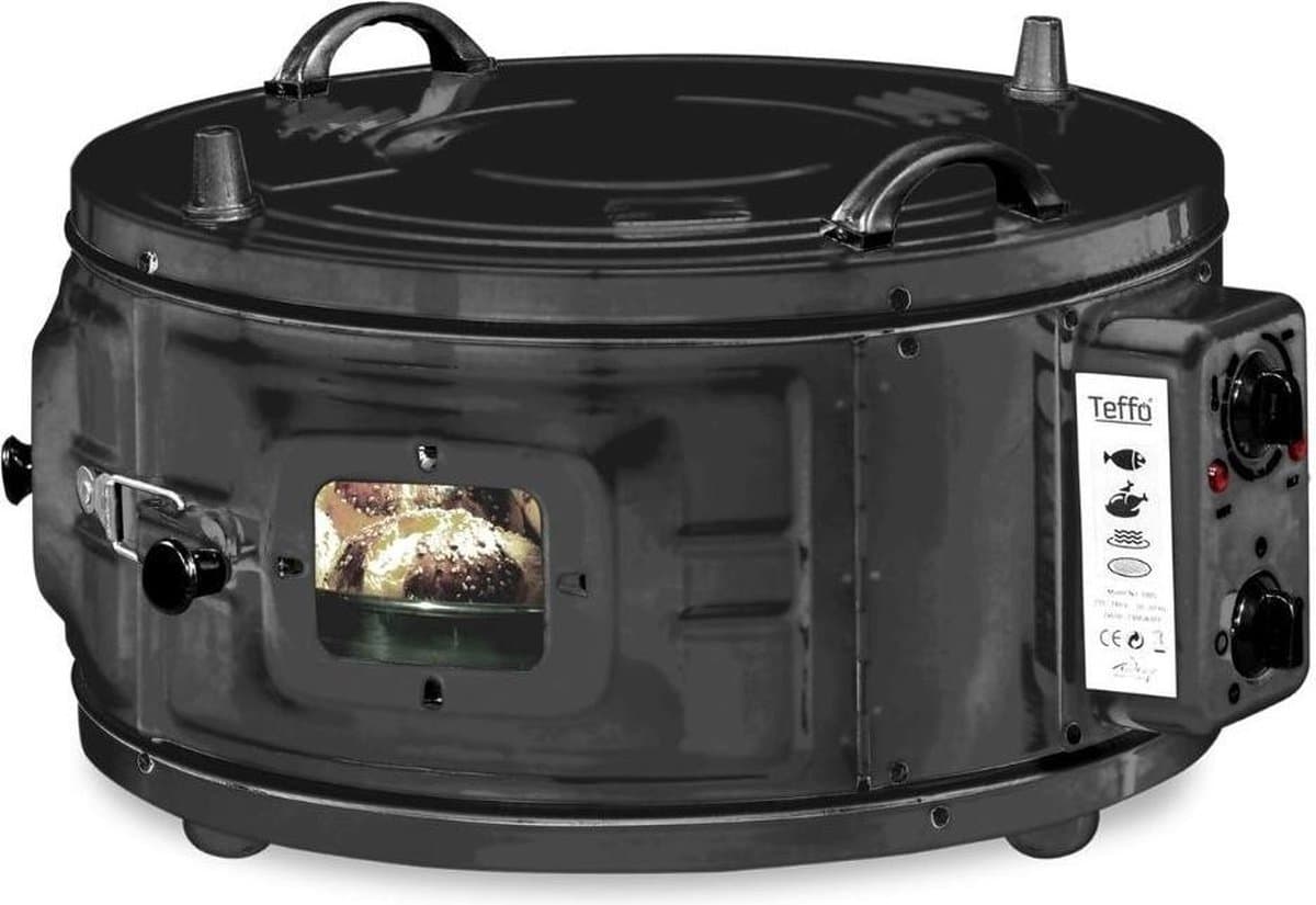 Teffo Vrijstaande Ronde Oven - 32L - Elektrische Oven - Zwart