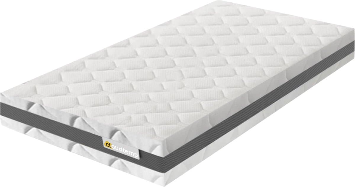 Cloudtemp Matras - Medisch erkend - Aanpasbaar - Eenpersoons 70x200 - Wasbaar - NASA traagschuim - Pocketvering - Koudschuim - Bamboe -Luxe matras - Premium kwaliteit