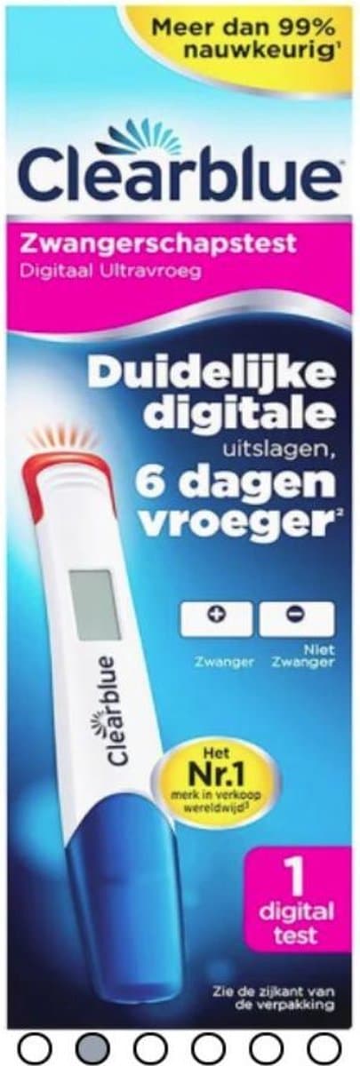 Clearblue Zwangerschapstest Digitaal Ultravroeg 1