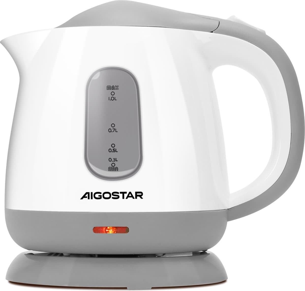 Aigostar Juliet 30HIO - Elektronische Waterkoker - 1 liter - Wit/grijs