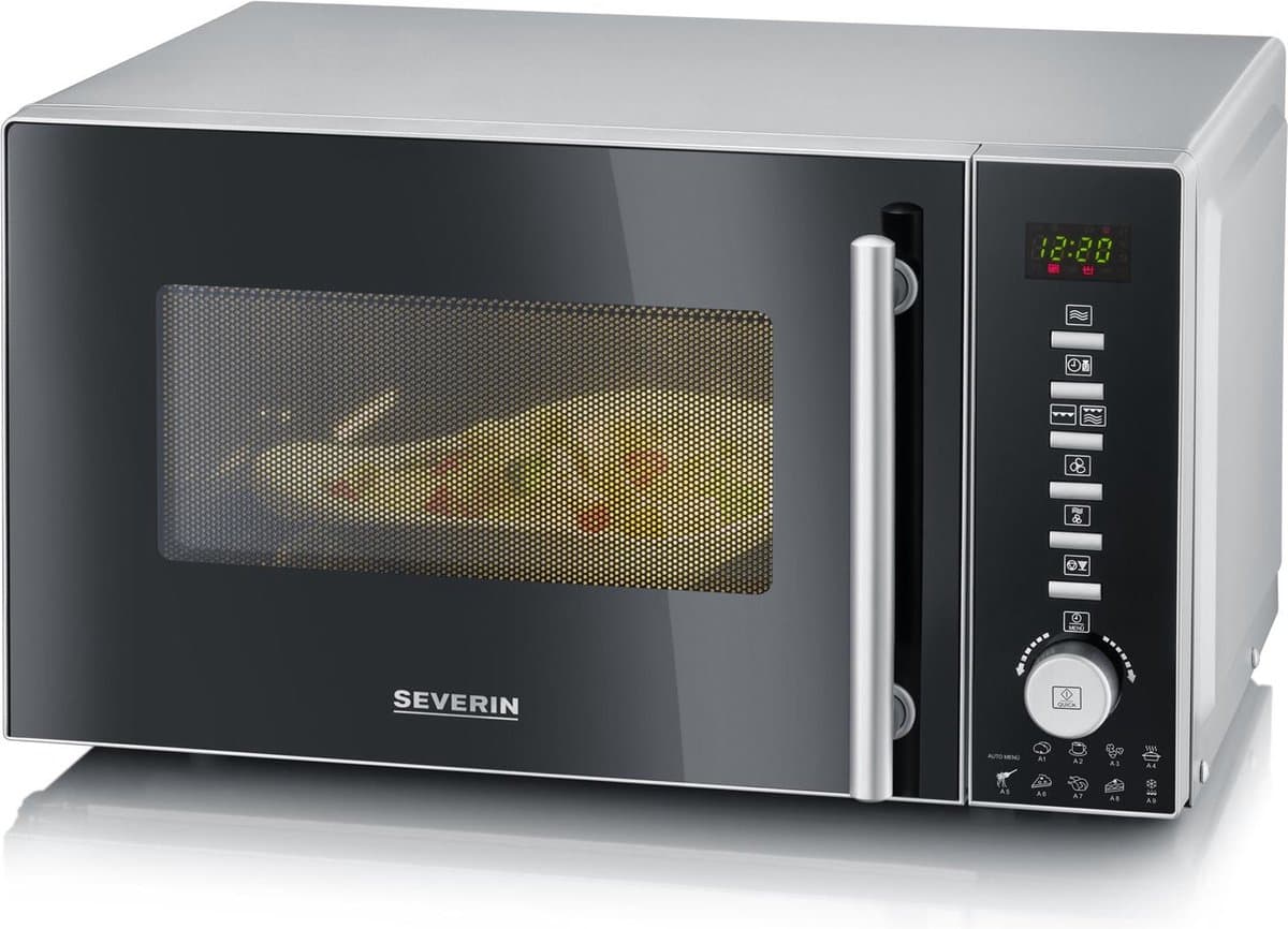 Severin MW 7773 - Combi Magnetron met Grill en Hetelucht - 20 Liter - 10 Vermogensstanden – Pizzafunctie