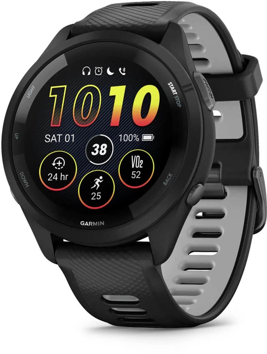 Garmin Forerunner 265 - Sporthorloge met GPS - Geschikt voor hardlopen - 46 mm – Zwart