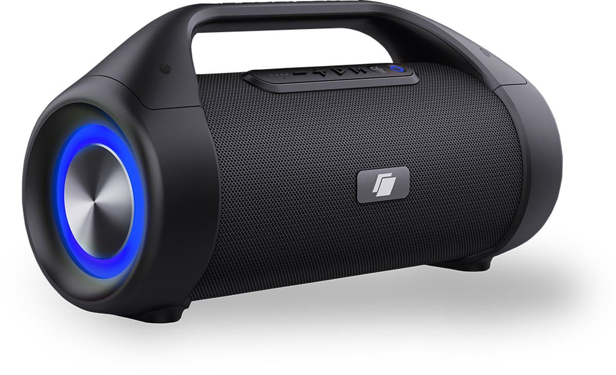 Caliber Bluetooth Speaker - Muziek Box - LED verlichting - 100 Watt - Draagbare Speaker - Stevige Handgreep - Tot 12 uur muziek - Waterbestendig