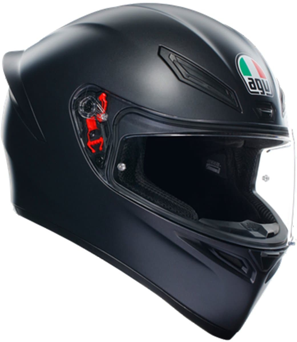 AGV K1 S E2206 Mat zwart Integraalhelm - Maat M - Integraal helm - Scooter helm - Motorhelm - Zwart - Scooterhelmen mannen en vrouwen.