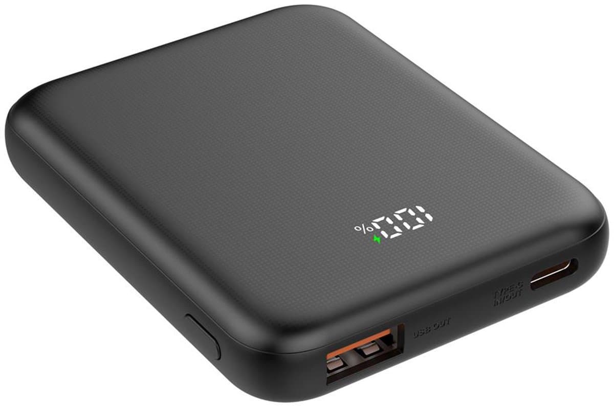 Musthavz Slim2 Powerbank 5.000 mAh – Zwart – 20W Snelladen – Compacte Portable Charger
