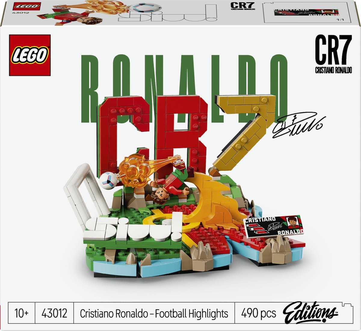 LEGO Editions - Cristiano Ronaldo - Voetbalhoogtepunten CR 7 Voetbal Bouwpakket voor Kinderen - 43012