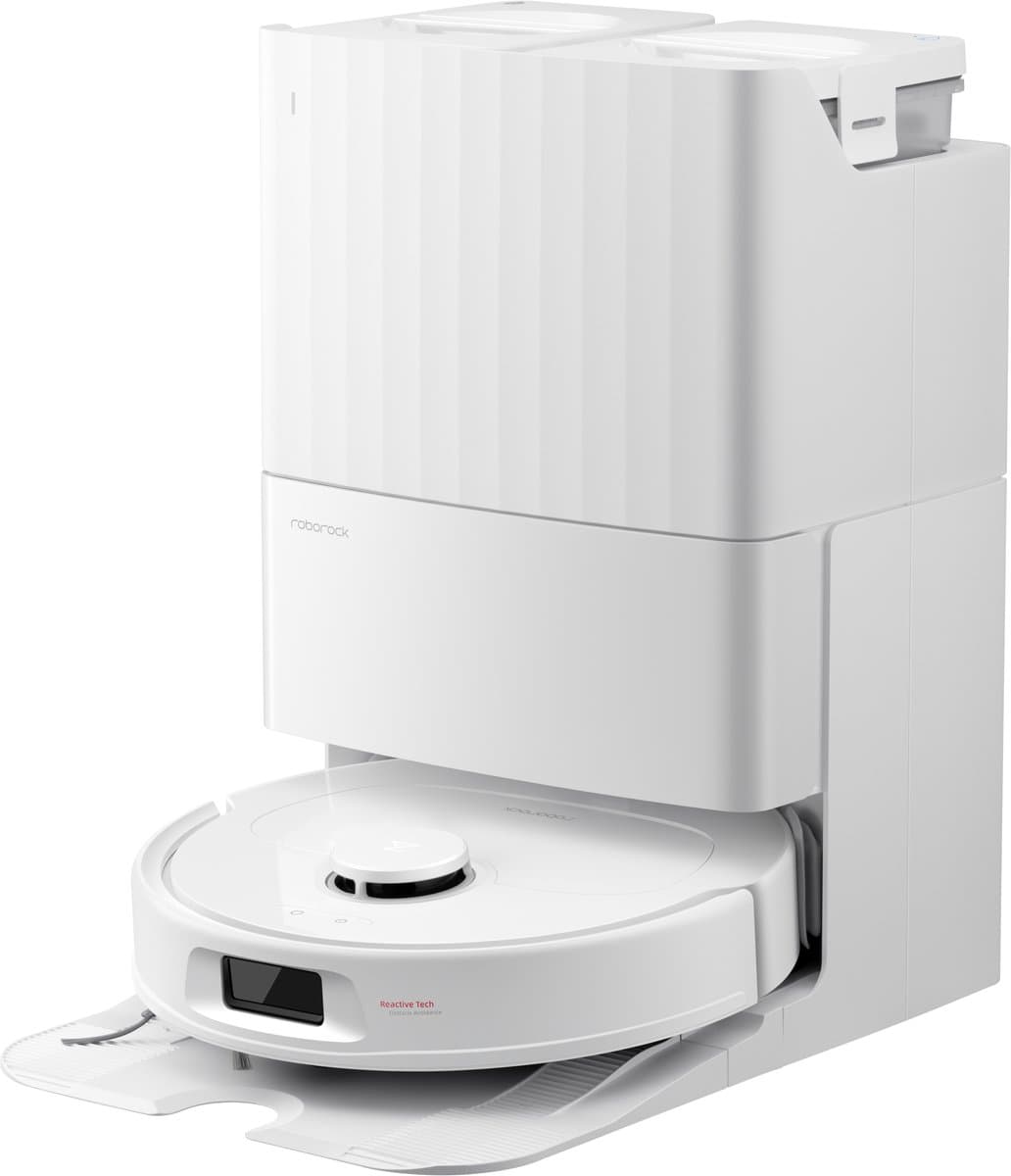 Roborock QV 35A robotstofzuiger - 8000Pa - met dweilfunctie - anti-verstrengeling - Dual Liftable Spinning Mops - Reactive Tech Obstacle Avoidance - Zelfreinigend - 2,7 L stofzak - 4 L watertank - Qrevo Plus/Qrevo upgrade