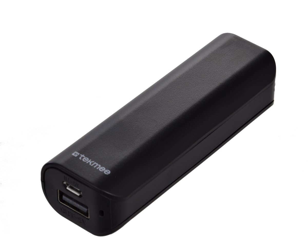TEKMEE Pocket Powerbank 2200mAh – 1 USB Poort – Draagbare Oplader
