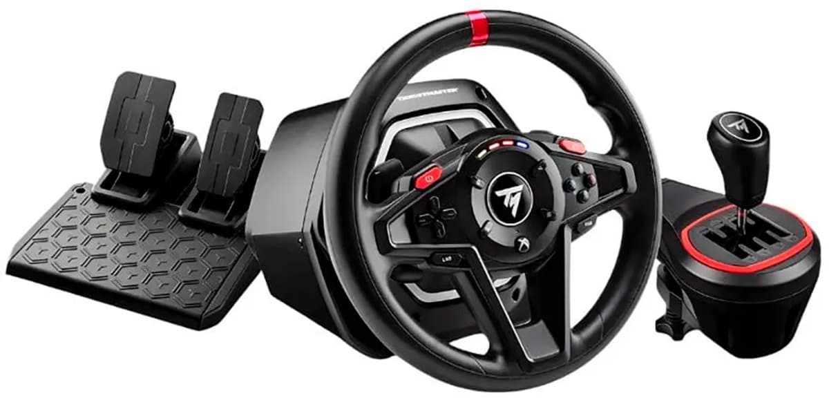 Thrustmaster T128-X + TH8S SHIFTER - Racestuur en Pedalen - Force Feedback - met shifter - voor PC, Xbox Series - geschikt voor Forza Horizon 6