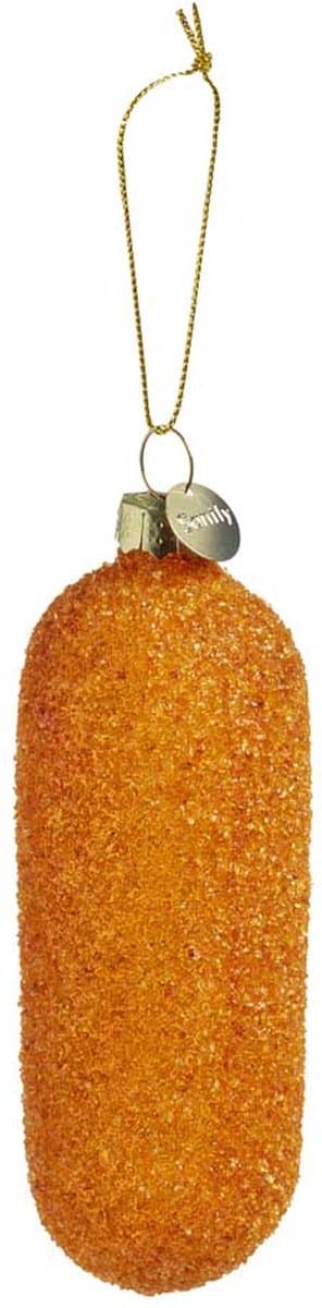 Santly kroket kerstornament - Kerstballen - Kerstversiering - Kerstboom versiering - Kersthanger - 10 cm - Glas