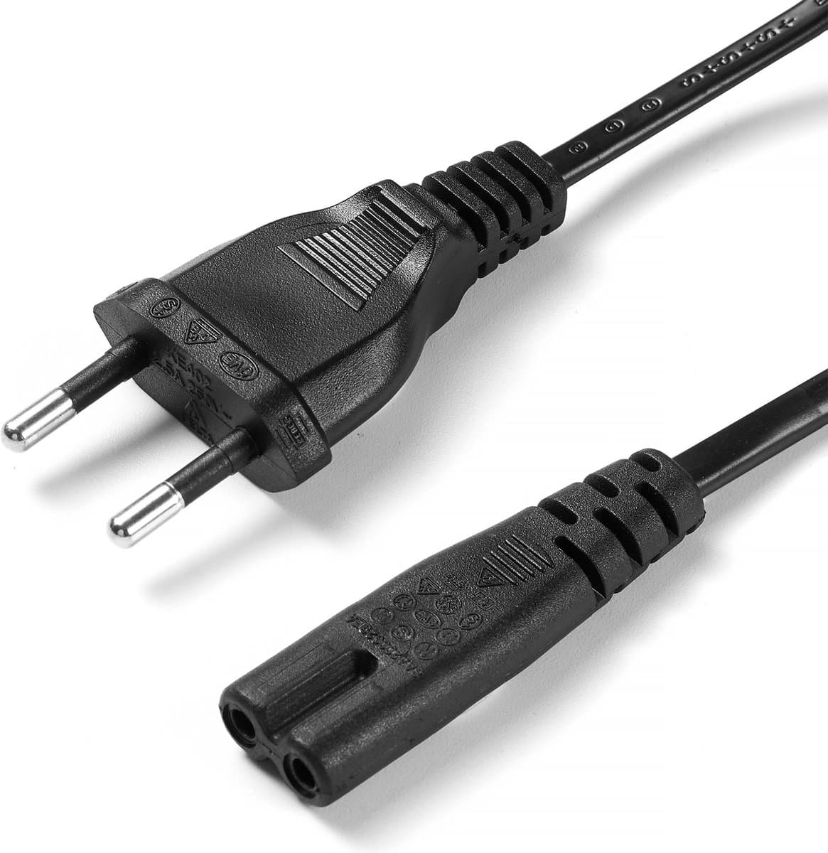 YONO Voedingskabel geschikt voor JBL Partybox 100/110/200/300/310/710/1000 - Netsnoer 1.80 M - Zwart