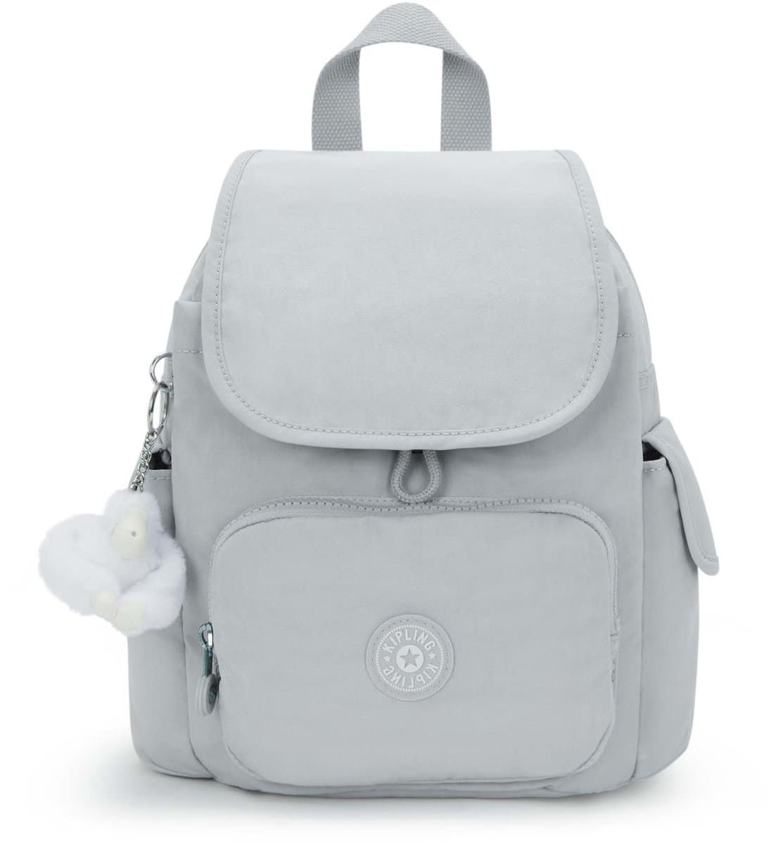kipling vrijetijdsrugzak rugzak Basic City Pack Mini Backpack Easy Grey Lichtgrijs